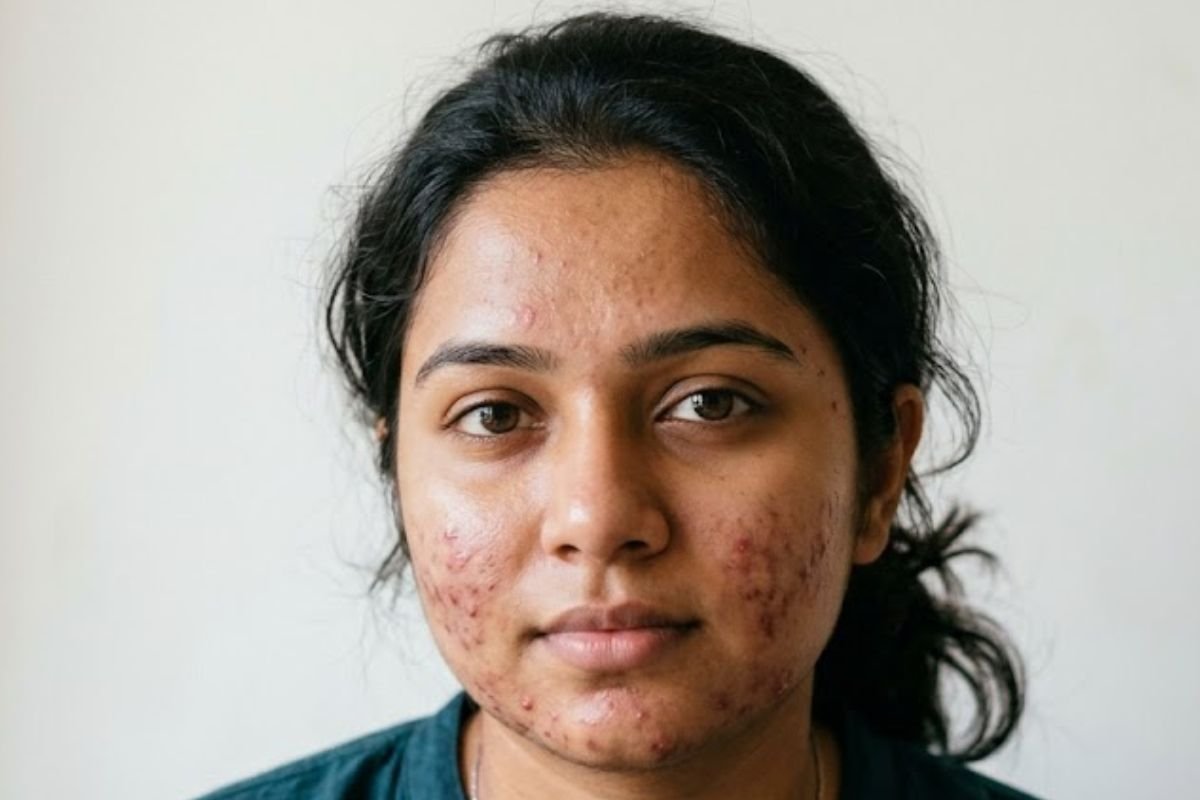 Before acne treatment